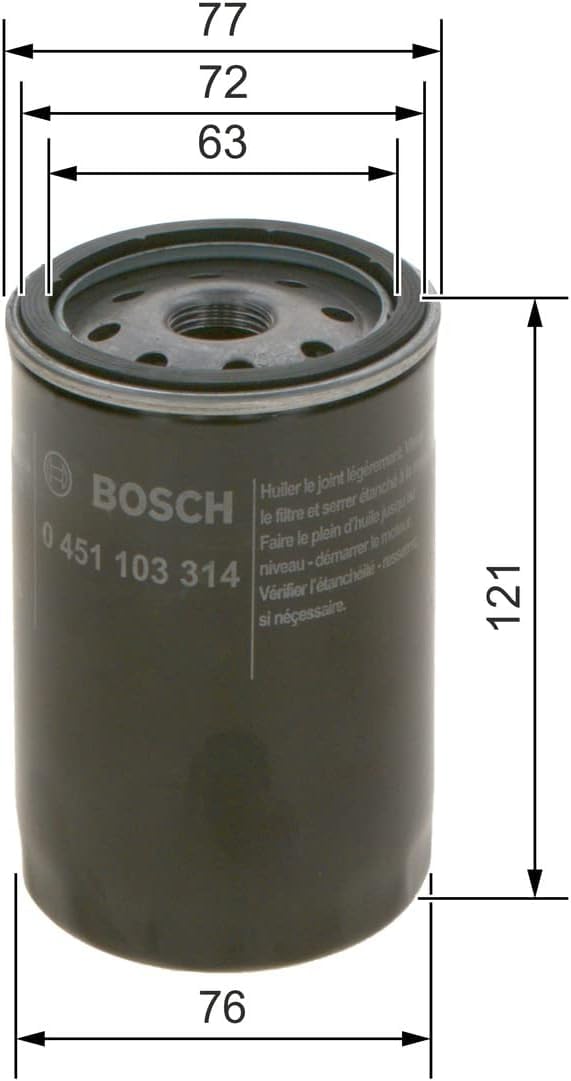Amazon | BOSCH(ボッシュ) 輸入車用オイルフィルター 0451103314