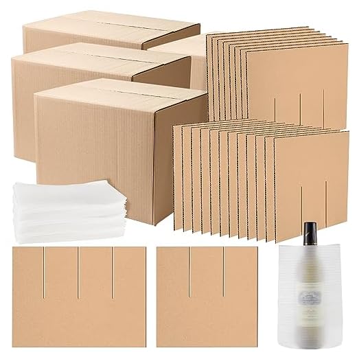 How to better pack cups in luggage Moving Boxes Packing Kit with Dividers