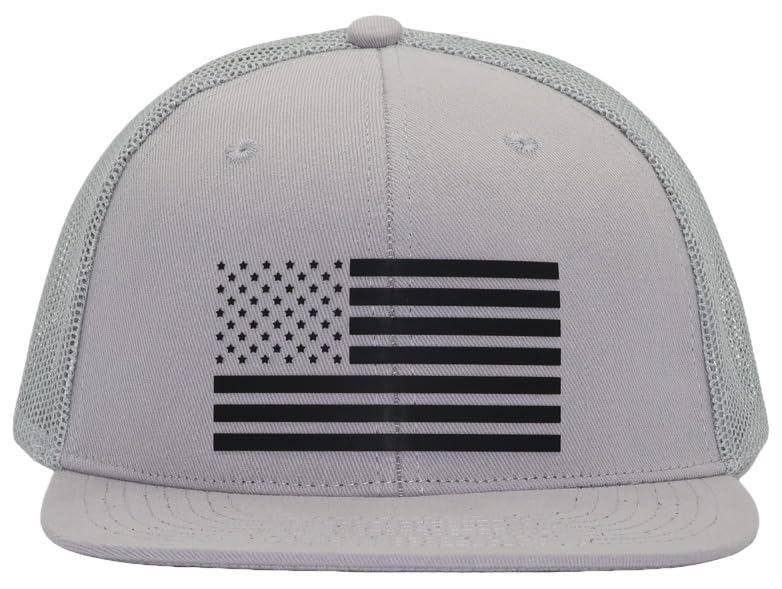 Image of USA 250th Anniversary Flag Hats, Army Tactical Operator Military Patriotic Veterans Flat Bill Trucker Hat, Fits OSFM&XXL Head