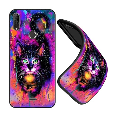 JEZSHTAI Cover per Wiko View 2 Plus Custodia in Silicone Antiurto Con Disegno Del Modello,Sottile Morbida in TPU Antigraffio Protettiva Case,B06