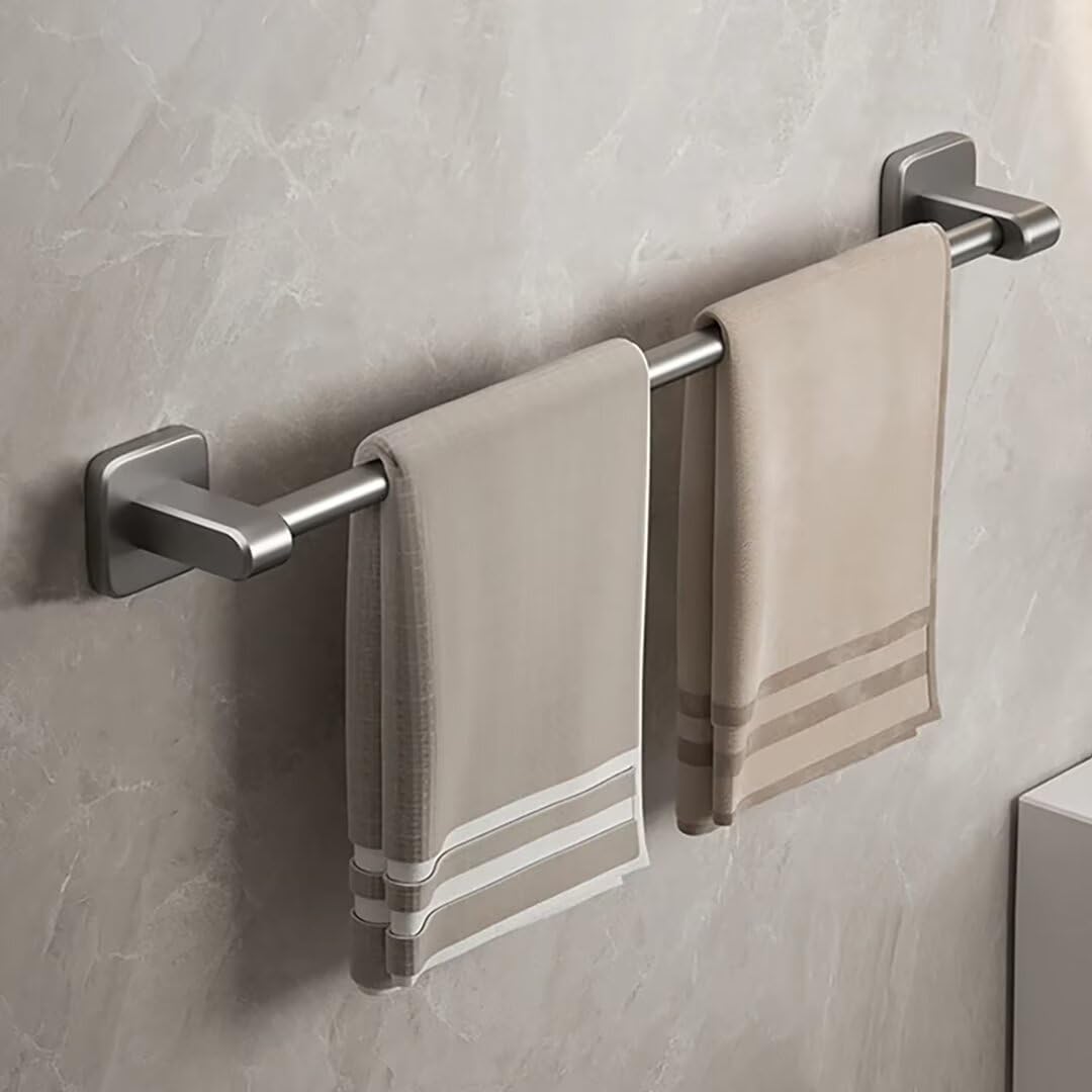 Porte-serviettes sans perçage 50 cm : fixez sans abîmer votre carrelage