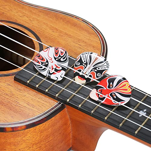 mewmewcat Choix, 3 pièces ABS Guitare médiators avec Masque d’opéra de Pékin ukulélé Choix de Doigt Accessoire d’instrument de Musique - Les Beatles, Paul McCartney, John Lennon, RIngo Starr, George Harrison mewmewcat Choix, 3 pièces ABS Guitare médiators avec Masque d'opéra de Pékin ukulélé Choix de Doigt Accessoire d'instrument de Musique – Image 8