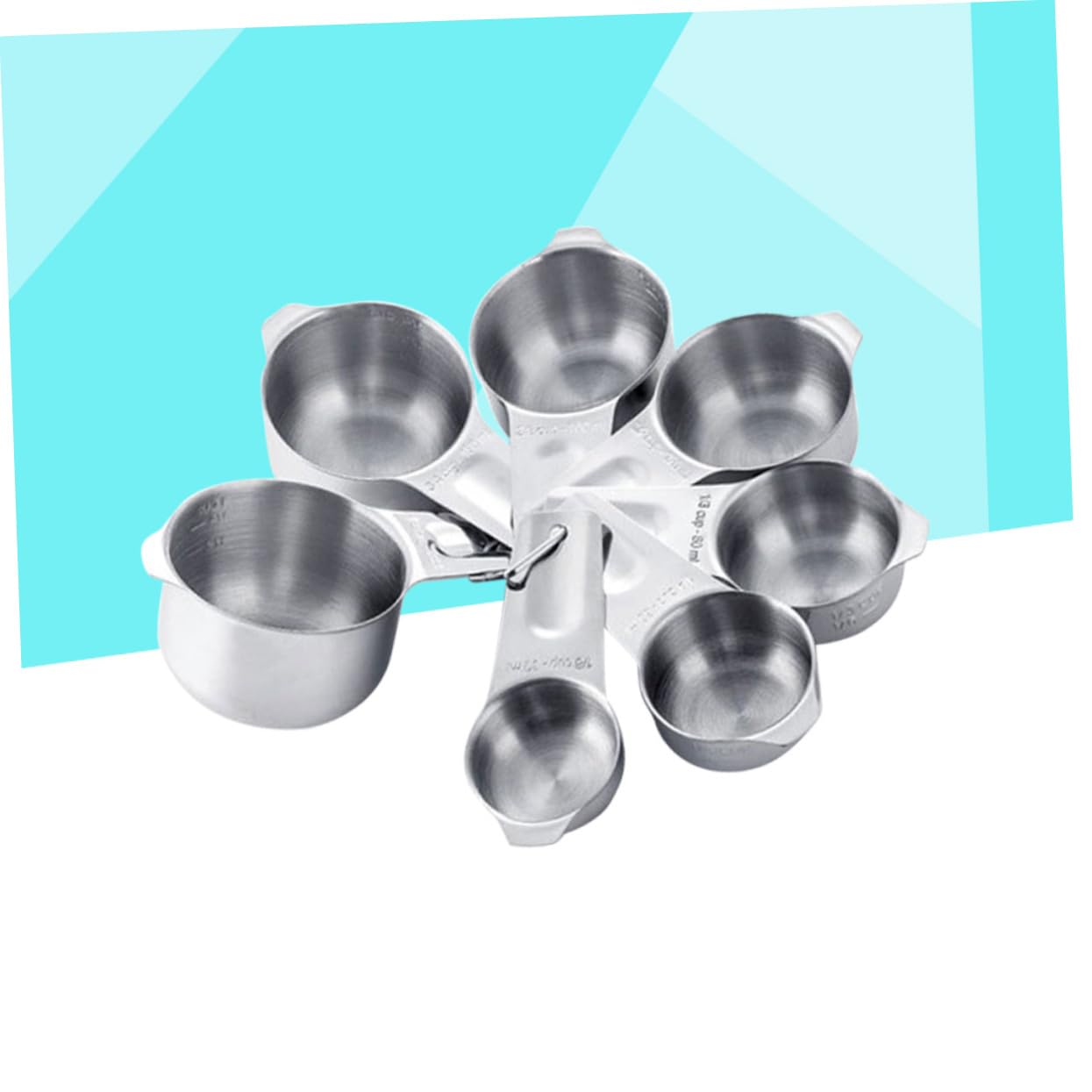 ABOOFAN 7pièces Cuillères Doseuses avec Graduation Outils de Cuisine pour Poudres et Ingrédients
