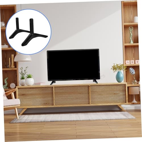 Support TV pied de table stable pour écran LCD LED et base de piédestal de télévision