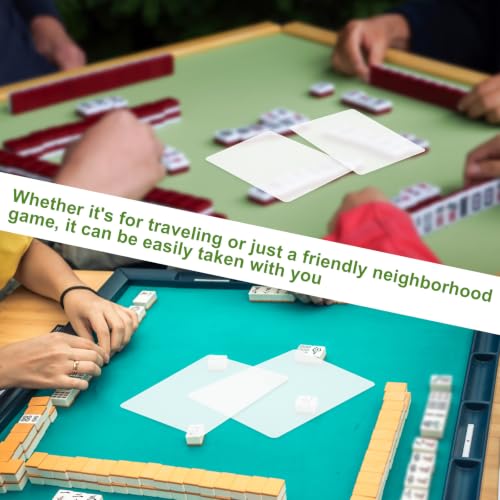 2 piezas mezcladores para fichas de Mahjong PVC durable miniatura 4