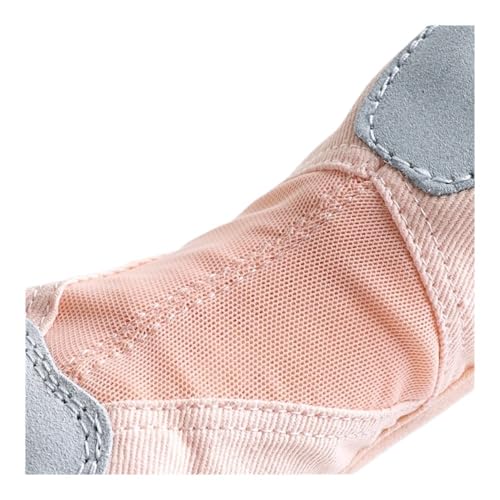 Professional Ballet Shoes Soft Three Split Sole Women Girls Ballerina Dance Shoes Stretch Fabric Mesh Splice Ballet Slippers(Beige,41)4