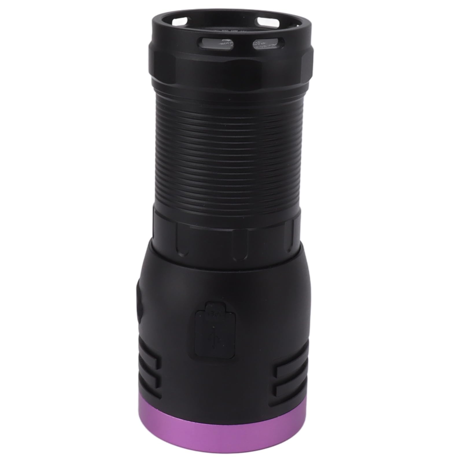 Hyuduo Linterna UV 365 NM Portátil Recargable Tipo C, Linterna Luz Negra Ultravioleta 80 W con 4 Núcleos para Detección de Fluidos y Autenticación