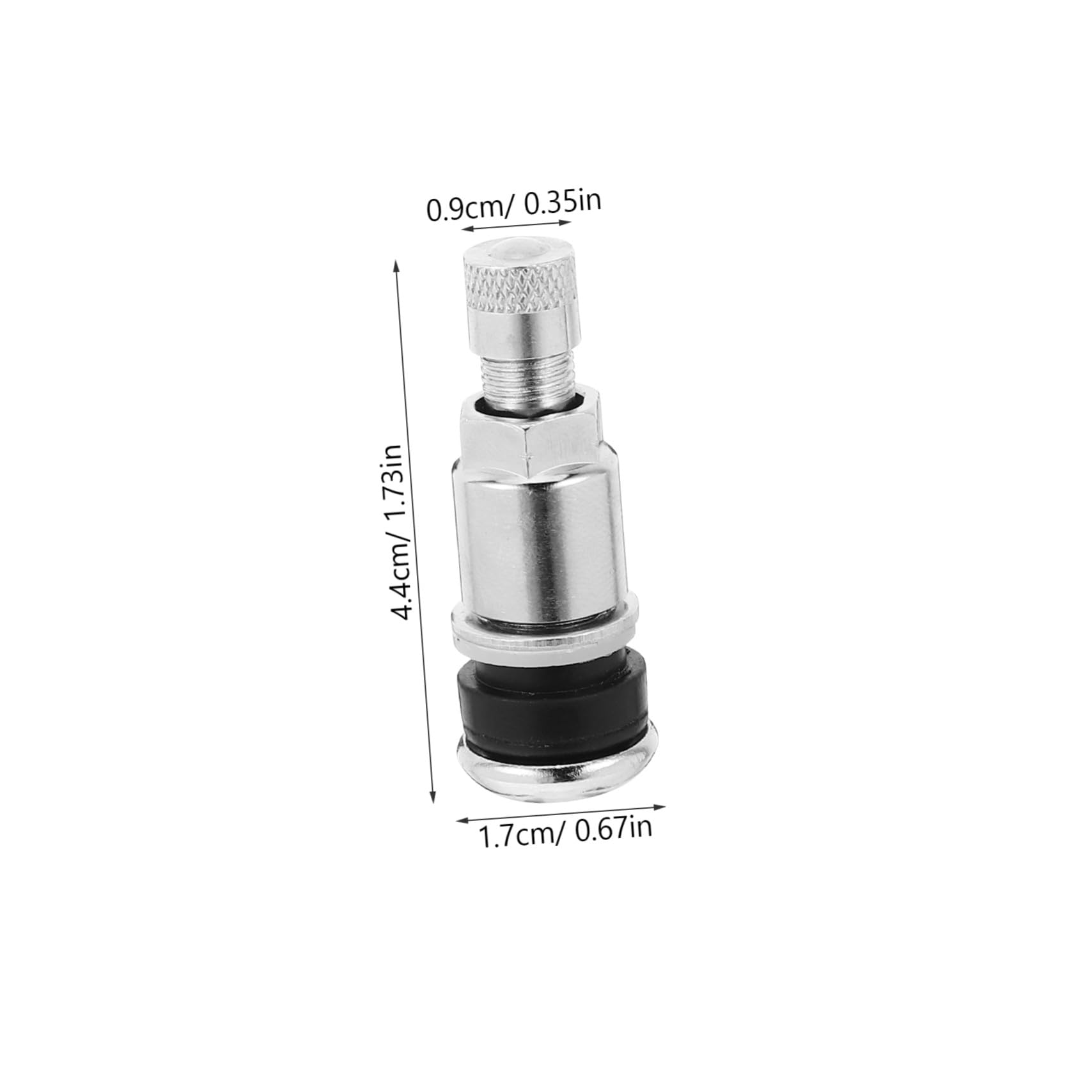 Abaodam Valvole per Pneumatici Auto Resistente e Facili da Installare in Acciaio 45 10 Pezzi Efficiente e Affidabile Stelo Tubeless Argento per Gomme