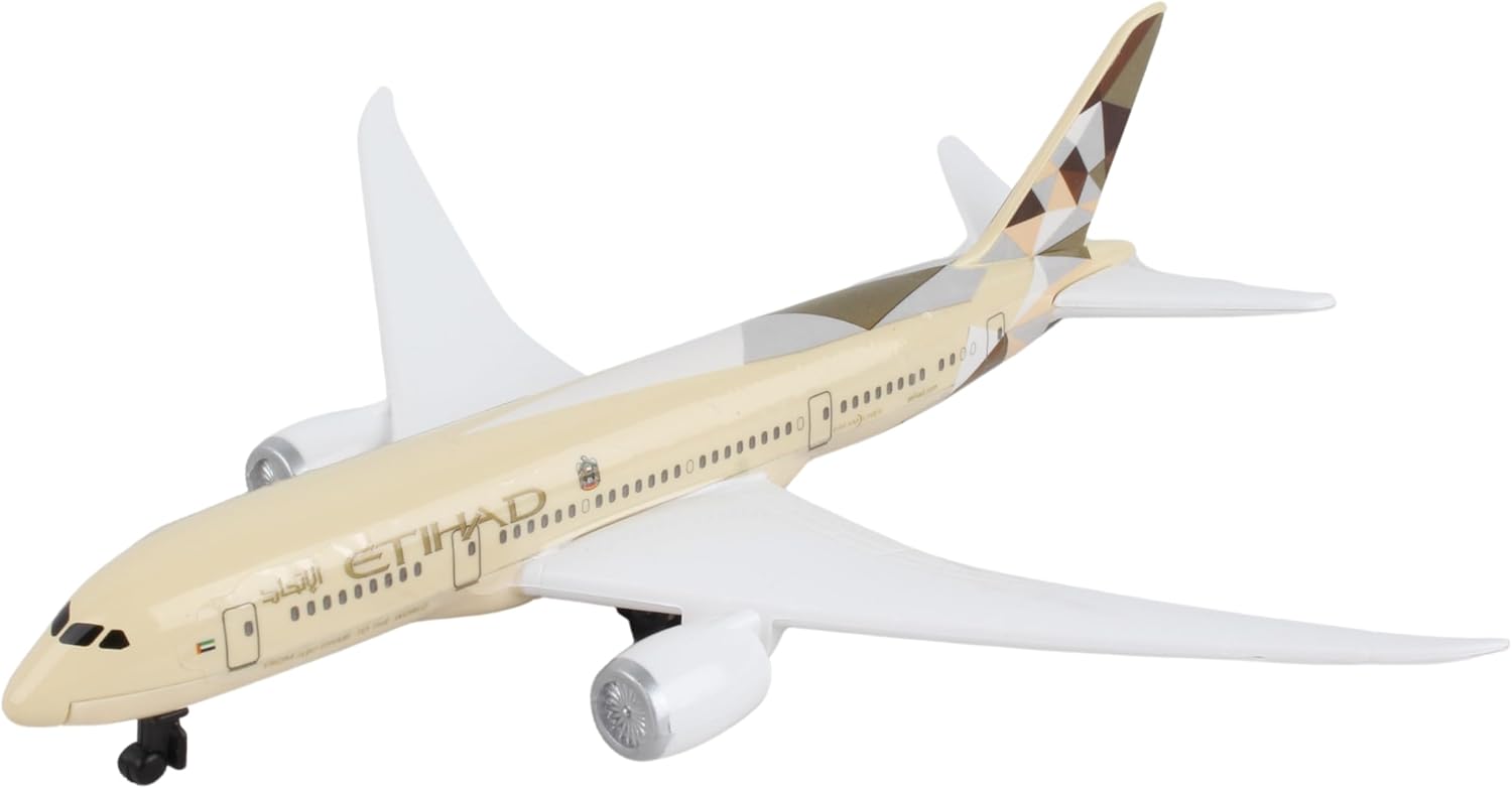 Daron Toy Airplane – Etihad – Die-Cast Metal Model Airplane Toy with Plastic Parts for Kids Ages 3+