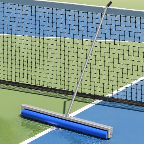 Tennis Court Squeegee Foam Tennis Sponge Roller 38 Lightweight Quick Clearing Tools for Tennis Basketball Sports Court Silver