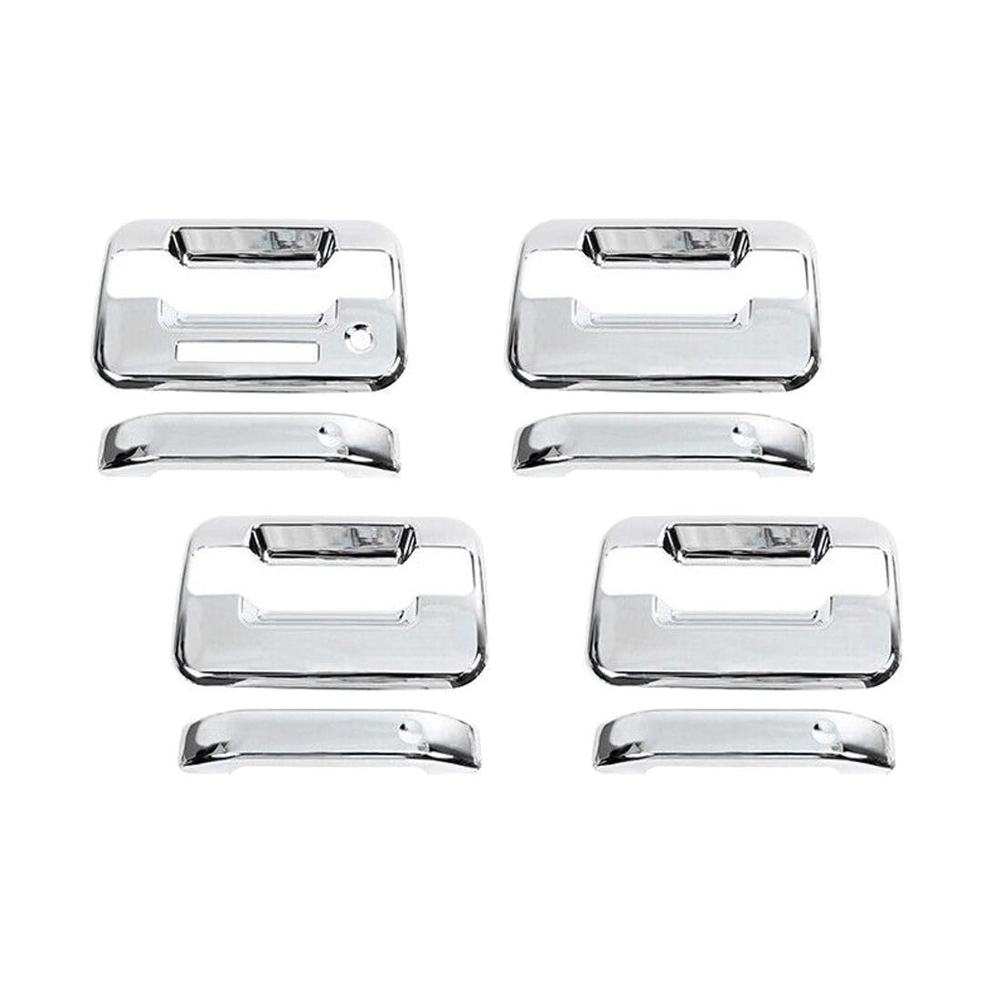 Chrome Exterior Car Door Handle Bowl Cover Trim Accessories 2009-2014 for Ford for F150 FX4//Lariat/Platinum/STX/XL/XLT 09-14 & FX2/SVT Raptor 10-14 & Limited 13-14