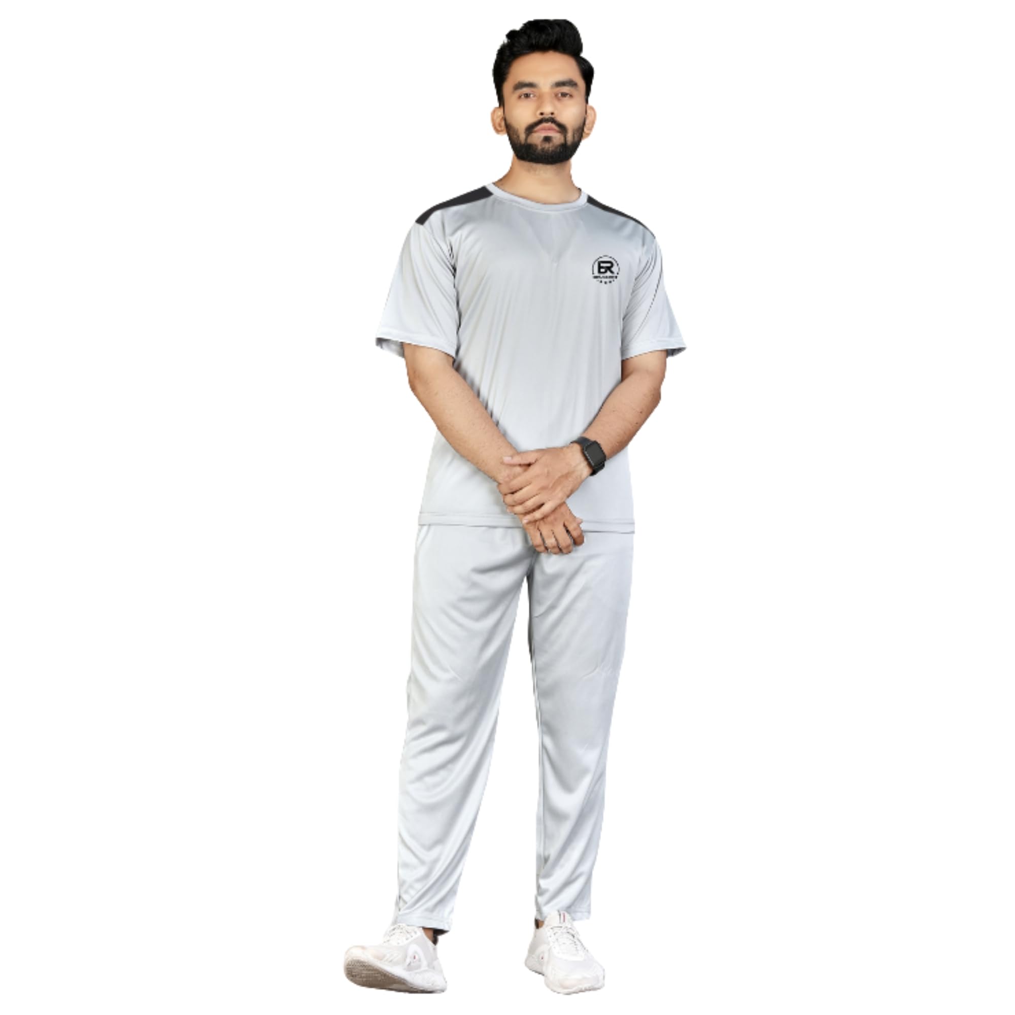 Men's Track Set For Casual And Sports Activity | Cotton Fabric| Half Sleeve Round Neck Top & Track Pants |Soft Texture | Regular Fit | LAXMI -02- FIGHTER-image-47