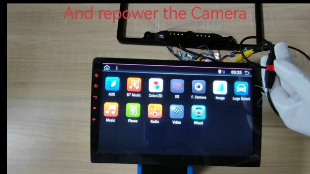 JPP License Plate Backup HD Camera, Rear View Camera 170 Viewing Angle Universal Night Vision Waterproof High