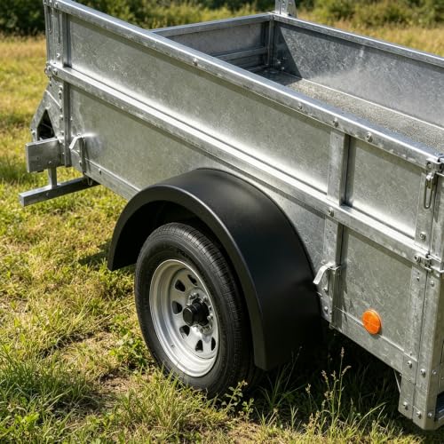 Image of Nilight Round Trailer Fenders Single Axle Mud Guards 14 to 16 in Wheels