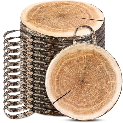 Suzile 12 Pcs Wood Slice Kids Floor Cushions for Classroom, Round Tree Stump Throw Pillows, Soft Waterproof Flexible Seating Mat for Home Daycare Preschool Kindergarten