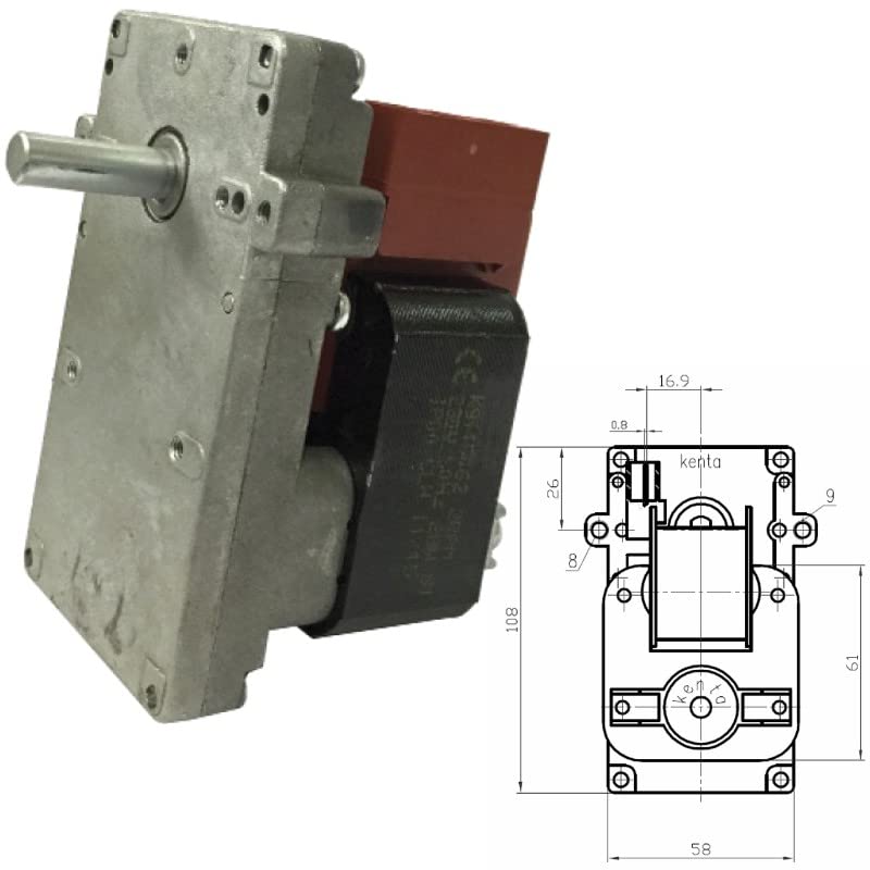 Motore Motoriduttore Stufe A Pellet 2,5rpm Clam Kenta K9115101 Serie 911