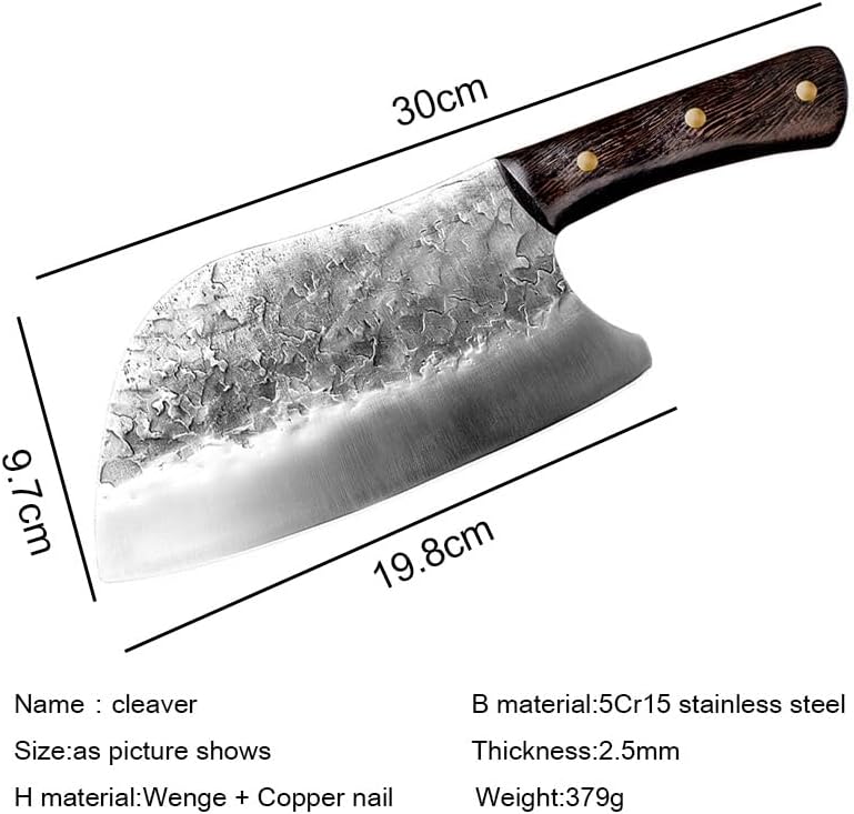 DAXXIN Meat Cleaver,Cleaver Knife, Handmade Forged Choping Knife Stainless Steel Chinese Kitchen Knife Meat Cleaver Vegetable Chopper Knife Kitchen Cutter Tool