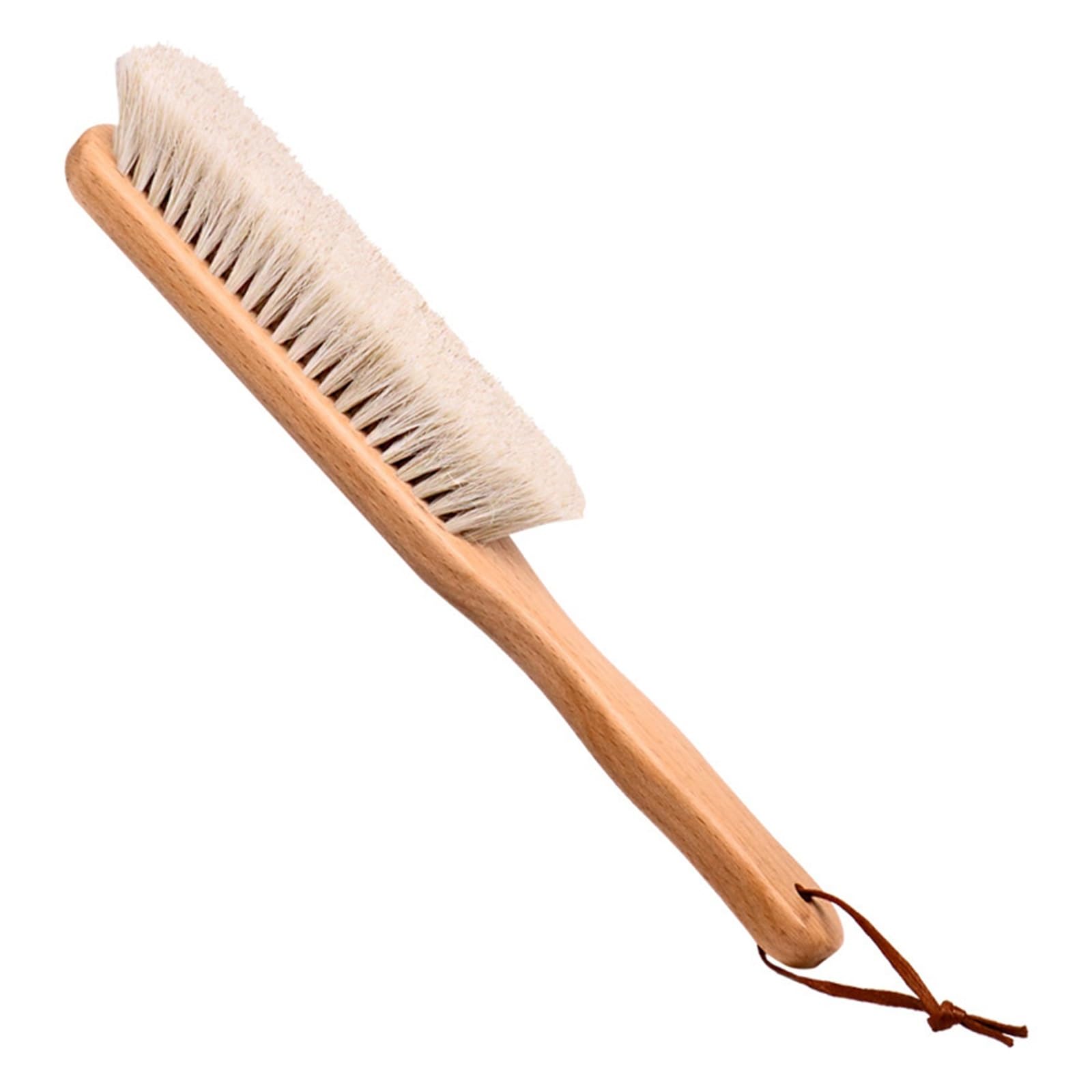 MQPALZKD Shoe Polish Brush Long-handled Horsehair Bristle Soft Sweep Bed Coat Clean and