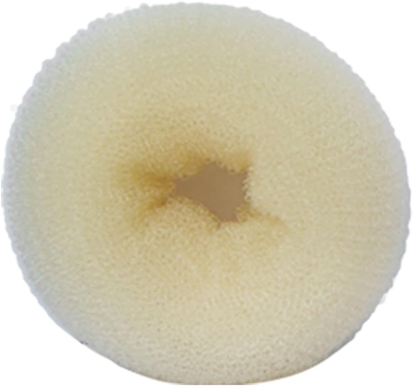 SaveGoodBuy Hair Chignon Donut Bun Maker-(3 Colors and Sizes for Choose) (Medium(7-8cm Diameter), Blonde)