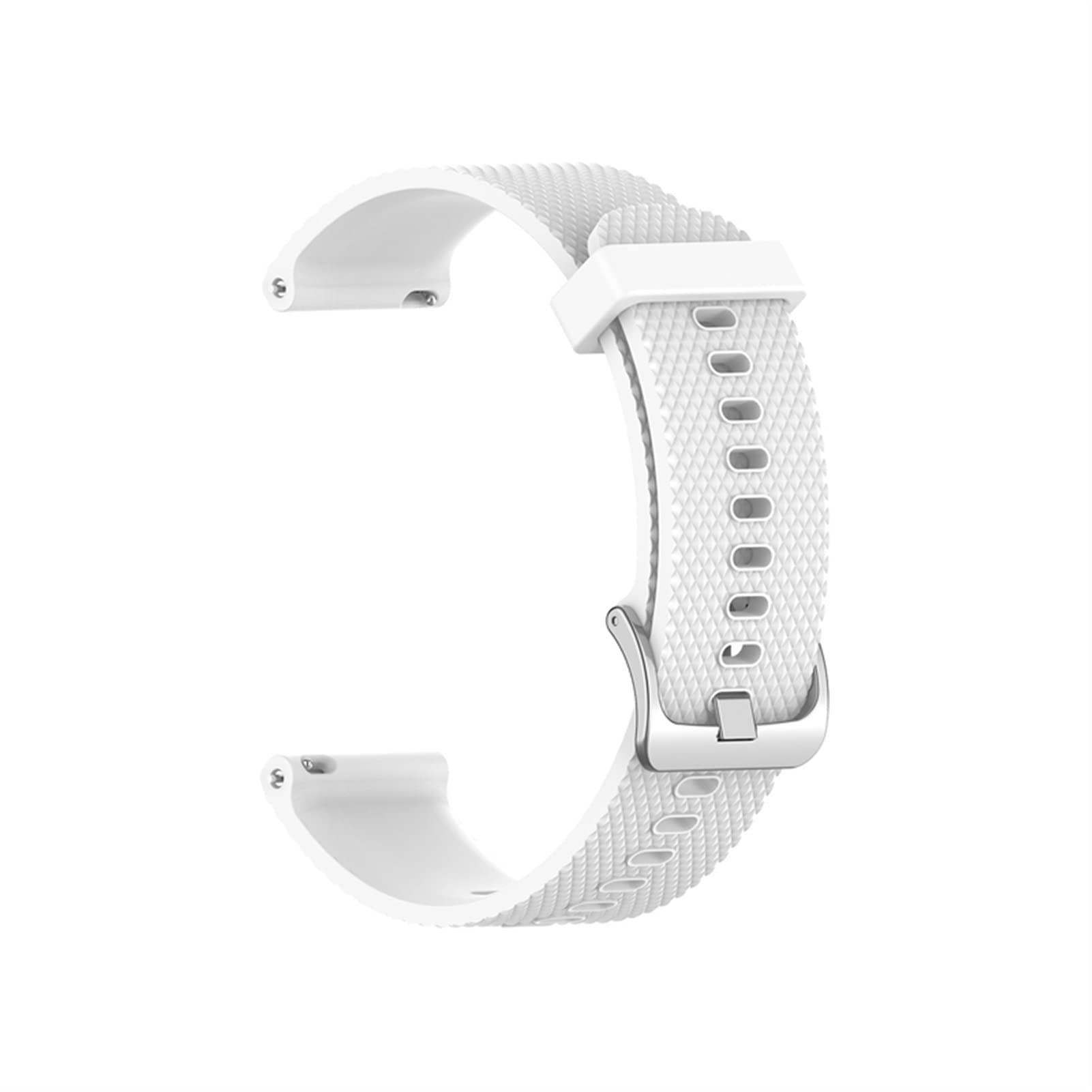Bracelet silicone blanc 18mm pour Garmin Vivoactive 4S