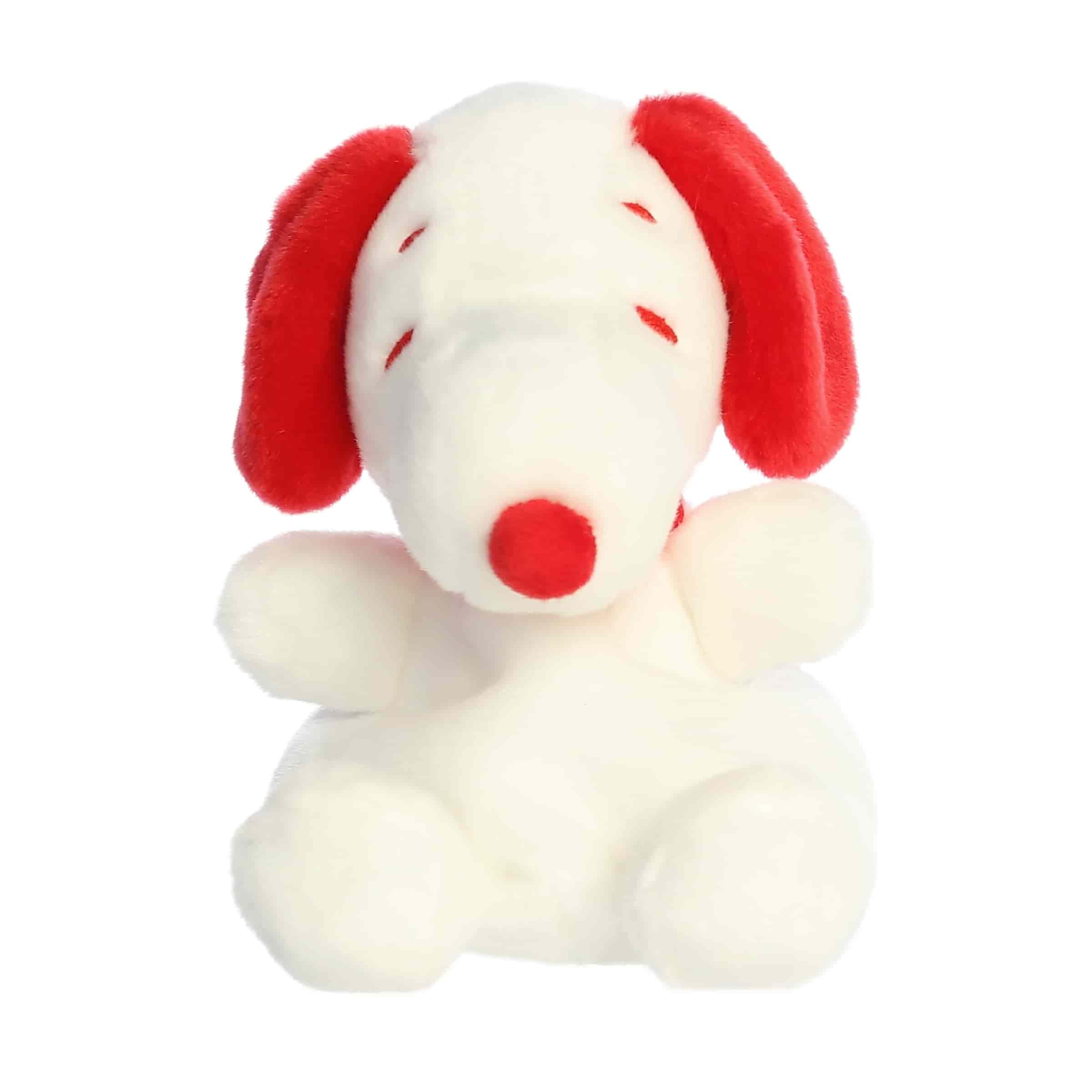 Aurora Adorable Peanuts Snoopy Palm Pals - Giocattolo con licenza ufficiale per tutti i fan di Snoopy, regalo nostalgico per adulti e San Valentino, rosso e bianco 12,7 cm