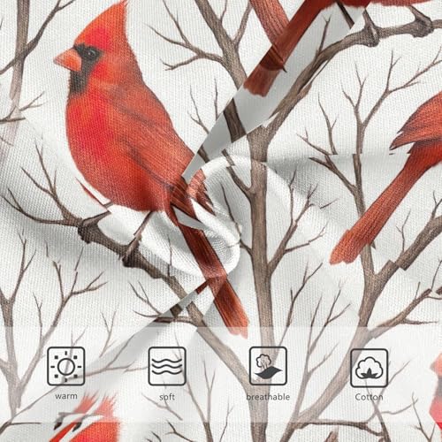 Joisal Red Christmas Birds Leafless Branches Girls Underwear Toddler 2t Cotton Little Girl Panties Designer Briefs Underpants3
