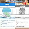 Axcoix 2-in-1 Pool Float Storage Bin, 30 x 30 x 30 Mesh Pool Toy Storage Organizer with Cover & Pockets, Floor/Hanging Pool Toy Net Storage Bag for Floats Inflatable Toys Beach Ball