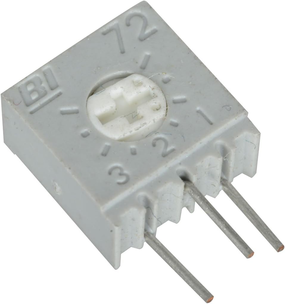 Spectrol 3386X-1-202/63X/72XR Square Cermet Trimmer Potentiometer, 2K Ohm, Tolerance ±10% (Pack of 10)