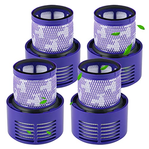 MXZONE Staubsaugerfilter für Dyson V10 SV12 Cyclone Animal Absolute Total Clean waschbare Staubsaugerfilter (4 Stück) Cover