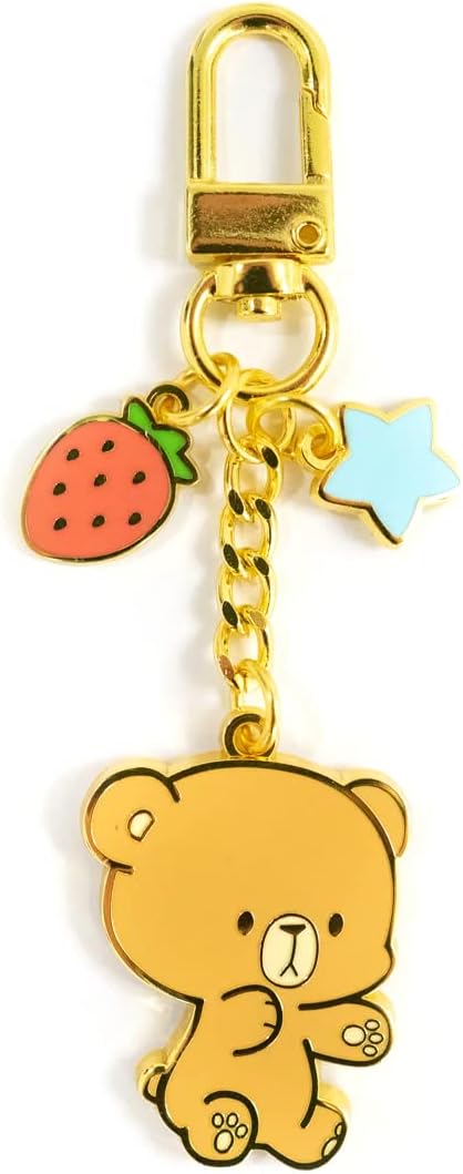 Milk and Mocha Enamel Keychain Bundle Authentic Merchandise for Bags Accessory Couples Matching Cute Adorable