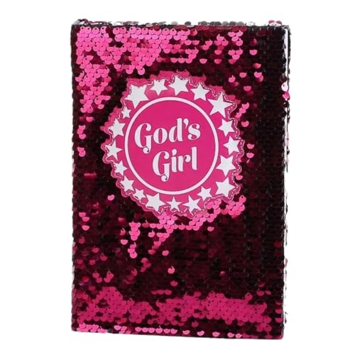 Diario personal God's Girl reversible con lentejuelas rosa miniatura 3