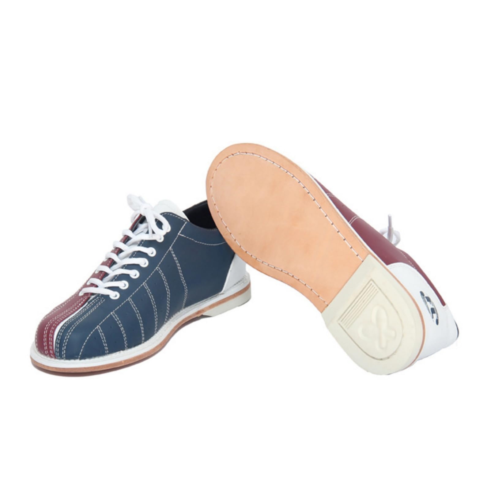 JiuQing Bowlingschuhe Für Herren Mit Schnürung Gleitsohle Für Links Und Rechtshänder Obermaterial Aus Leder Leicht Für Jugendliche Anfänger