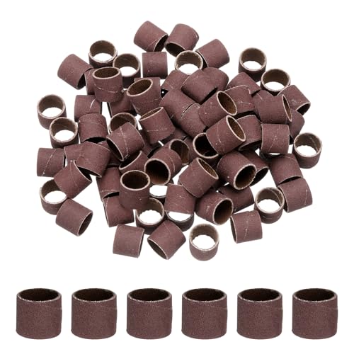 HARFINGTON 200pcs Sanding Drums 1/2 Inch Grit 320 Sanding Sandpaper Mini Sanding Sleeves for Drum Sander Rotary Tools