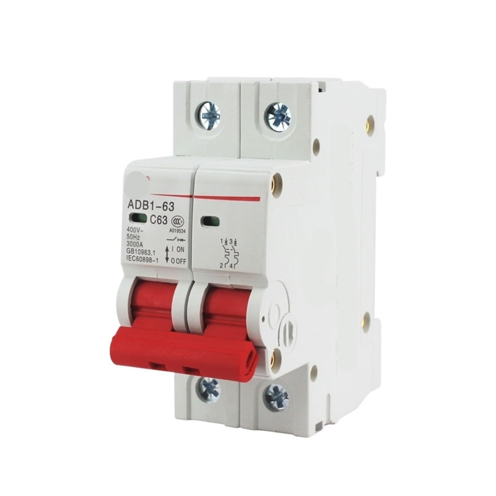 Disjoncteur électrique 2P C16A ADB1 idéal pour sécuriser le réseau de votre tableau de maison