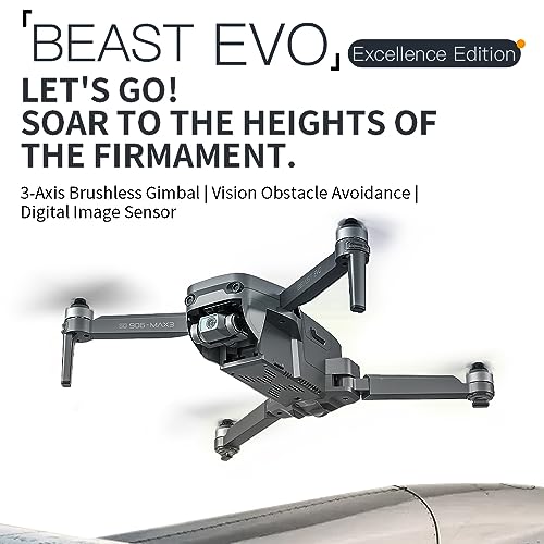 Sixvery SG906Max3 Drone aéreo HD com câmera dupla de 8k, gimbal mecânico de 3 eixos, função de preve