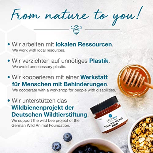 Frombee Manuka Honing MGO 400+ – Manuka-honing in een glas uit Nieuw-Zeeland – 100% natuurlijk en pure honing – puur van… - Image 6