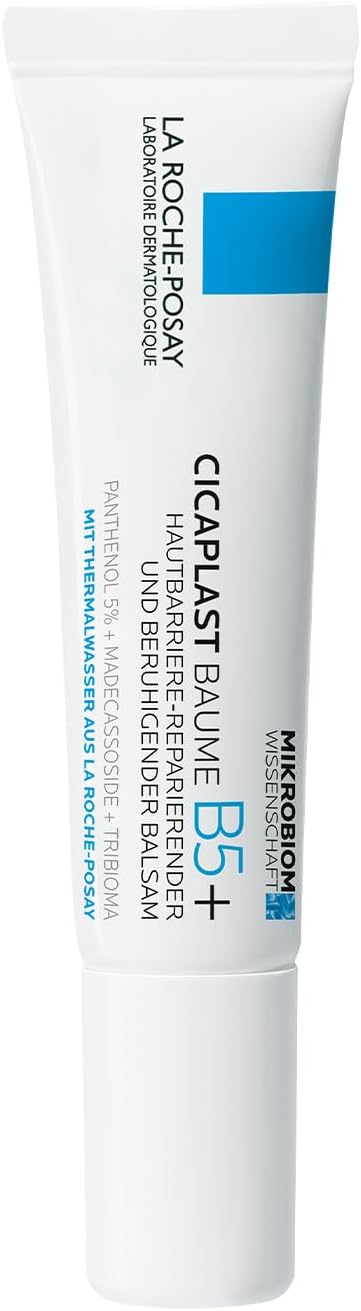 Cicaplast Baume B5+ Repair Moisturizer Balm | Hydating Multi-Purpose Soothing Cream for Dry, Sensitive & Damaged Skin, Fragrance Free 15 ml