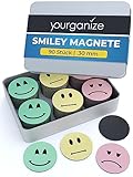 😃 PREMIUM METALLBOX: In der kompakten und transportsicheren Verpackung lassen sich die Magnet Smileys immer sicher verstauen und überall hin mitnehmen.