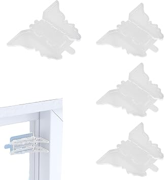 Sliding Patio Door Lock | Butterfly Sliding Door Security Latch | Child Safety Window Lock | Fits Apartment, Hotel, Bedroom, Bathroom, Closet, Patio, Shed, Garage