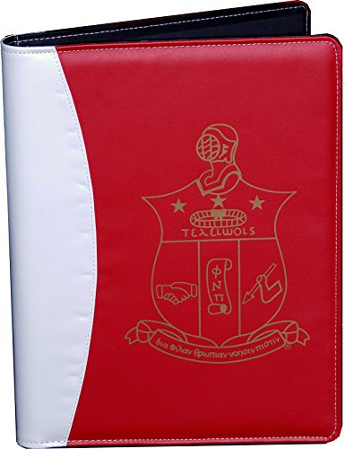 Kappa Alpha/Α Psi Shield Padfolio [Red - 8.5x11"] - ID#139282
