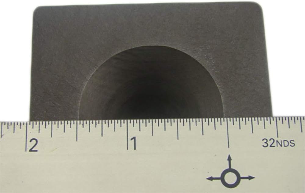 High Density Graphite Mini Conical Mold- Assy Gold Silver Black Sand Cone- Smelting with Flux-High Density-Kiln-Furnace