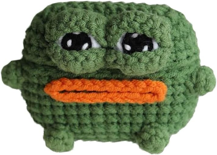 Yatchen Plush Case for AirPods 1&2, Cute Fluffy 3D Cartoon Frog Furry Hairy + Soft TPU Cover Warm Carrying with Keychain Accessories Anti-Fall Protector for AirPods 1&2 Frog