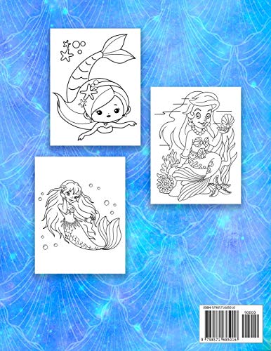Mermaid Coloring Book For Girls: Super Fun Coloring book For Girls, Kids.