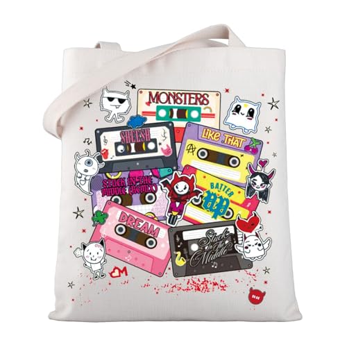 WSNANG Korean Group Gift Korean Group BabyMons7er Tote Bag Batter Up Album Merchandise Music Lover Gift