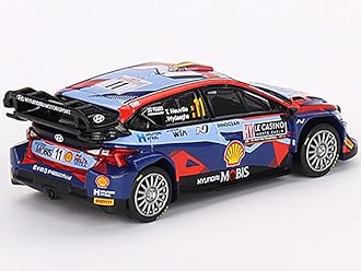 i20 N Rally1 Hybrid #11 Thierry Neuville - Martijn Wydaeghe Mobis WRT 3rd Place Monte Carlo Rally (2023) Limited Edition to 3960 Pieces Worldwide 1/64 Diecast Model Car by Mini GT MGT00710