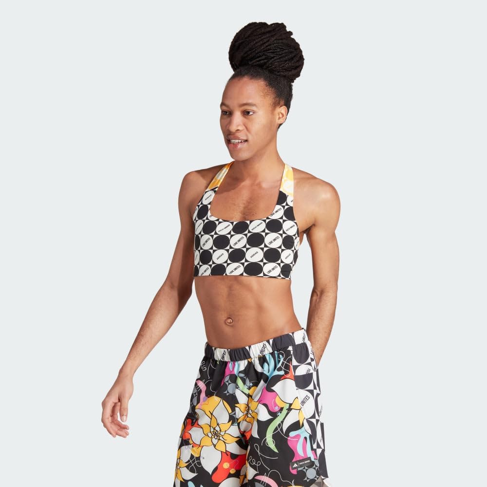 adidas Women's Rich Mnisi Pride Medium-Support Training Bra