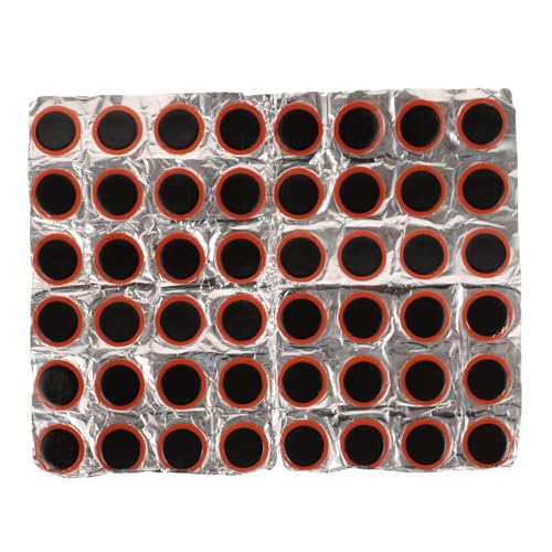 Hemobllo 48Pcs Bike Tire Repair Kit Durable Inner Tube Patch Kit for Quick Repairs Easy to Use Puncture Patches for Bicycle and Motorcycle Maintenance