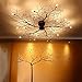 NIAOERFEN Modern LED Ceiling Lights Tree Branch Iron Light Living Room Bedroom Chandeliers Home Decor Light Fixtures Hotel Clubhouse Decoration Lighting,D90cm 10LED
