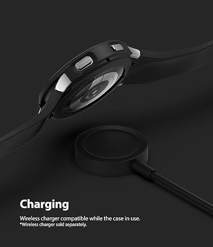 Miniatura 8 de Ringke Air Sports - Funda compatible con Samsung Galaxy Watch 4 de 1.575 pulgadas, delgada, suave, flexible, resistente, de TPU, bisel elevado,