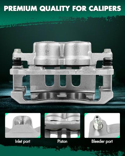 Image of SCITOO 18B4841 Front Left Disc Brake Caliper w /Bracket Fit For Ford For Crown Victoria 2003-2011,For Mercury For Grand Marquis 2003-2011,For Mercury For Marauder 2003-2004, Double Pistons